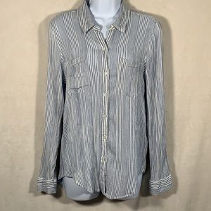 Lucky Brand Woman’s striped button down size M